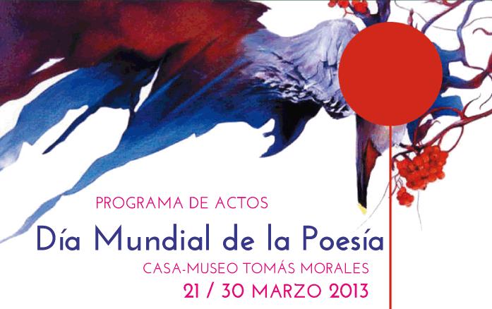 Cartel Día de la Poesía Casa-Museo Tomás Morales